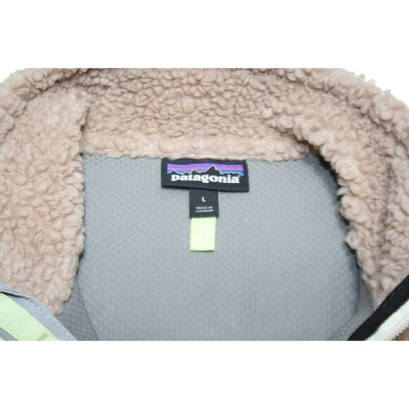 Patagonia Retro-X Sherpa Fleece Jacket Womens L Taupe Shroom Windproof Outdoors - Picture 5 of 10